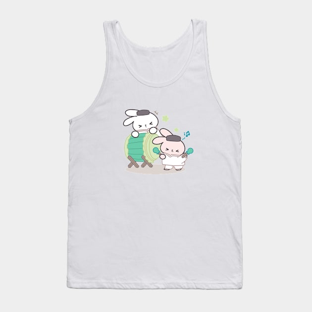 Experience the Festive Spirit of Eid Mubarak with Loppi Tokki and Bedug! Tank Top by LoppiTokki